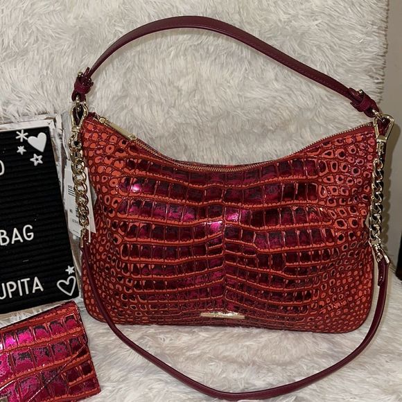 Brahmin Heather pomegranate Amalthea and Veronica wallet set - Picture 4 of 15